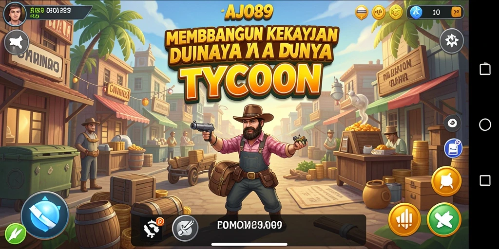 Tangkapan layar AJO89 menampilkan gameplay Tycoon yang seru dan menantang.