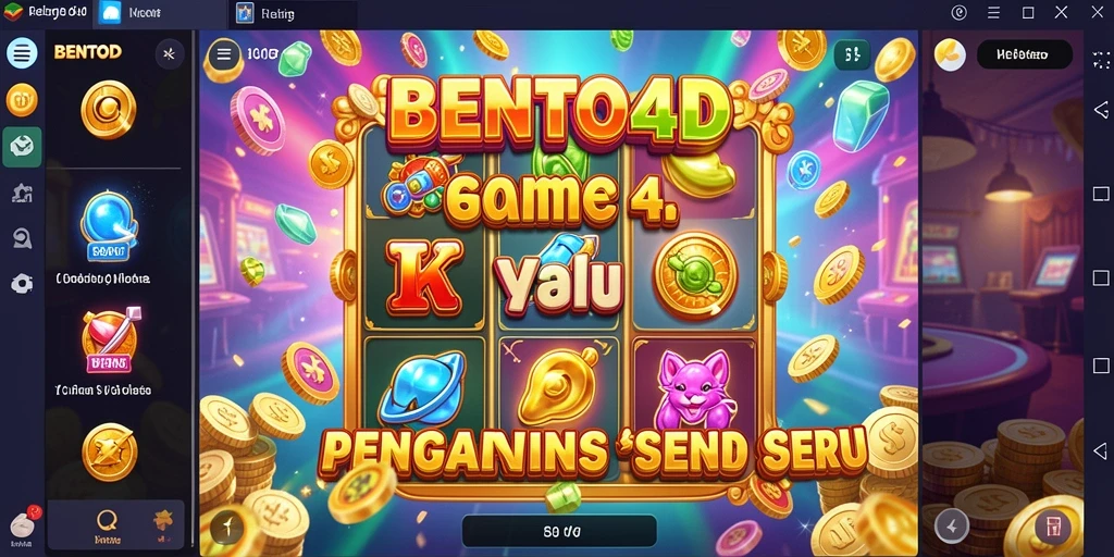 Tampilan menarik dari gameplay BENTO4D yang penuh warna.