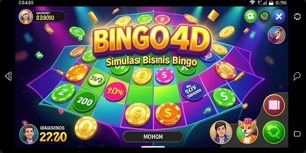 Tampilan gameplay seru dari BINGO4D yang penuh strategi Tycoon.