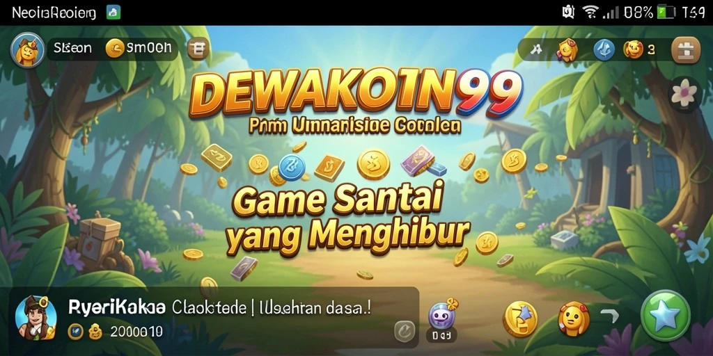 Tampilan gameplay DEWAKOIN99 yang cerah dan menarik.