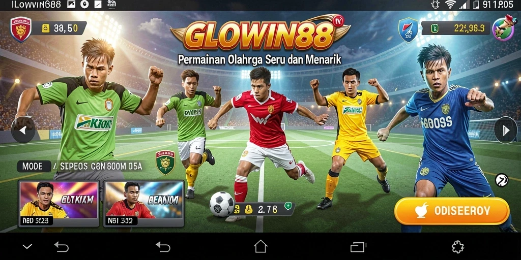 Tampilan menarik dari gameplay GLOWIN88 yang penuh aksi dan tantangan olahraga.