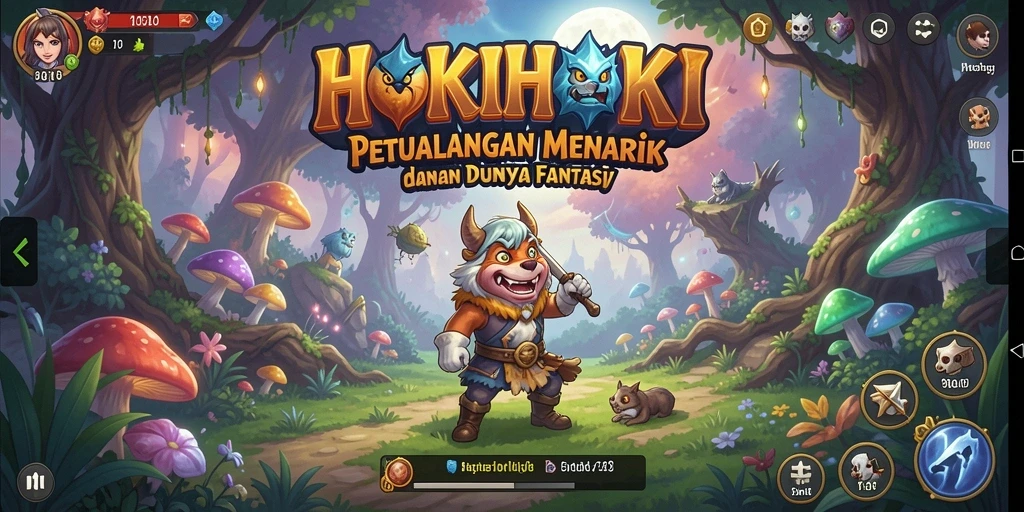 Tampilan gameplay HOKIHOKI yang menawan dan penuh petualangan.
