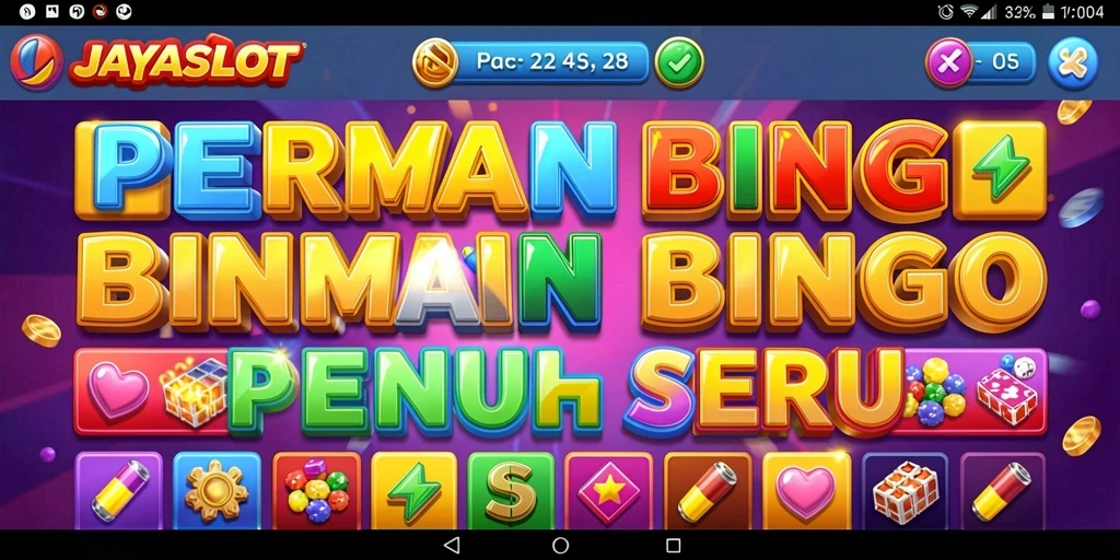 Screenshot gameplay JAYASLOT dengan suasana Bingo yang seru.