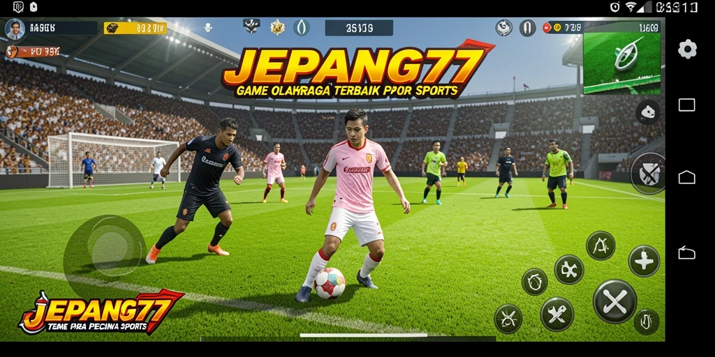Tampilan gameplay seru di JEPANG77 menunjukkan aksi olahraga yang mendebarkan.