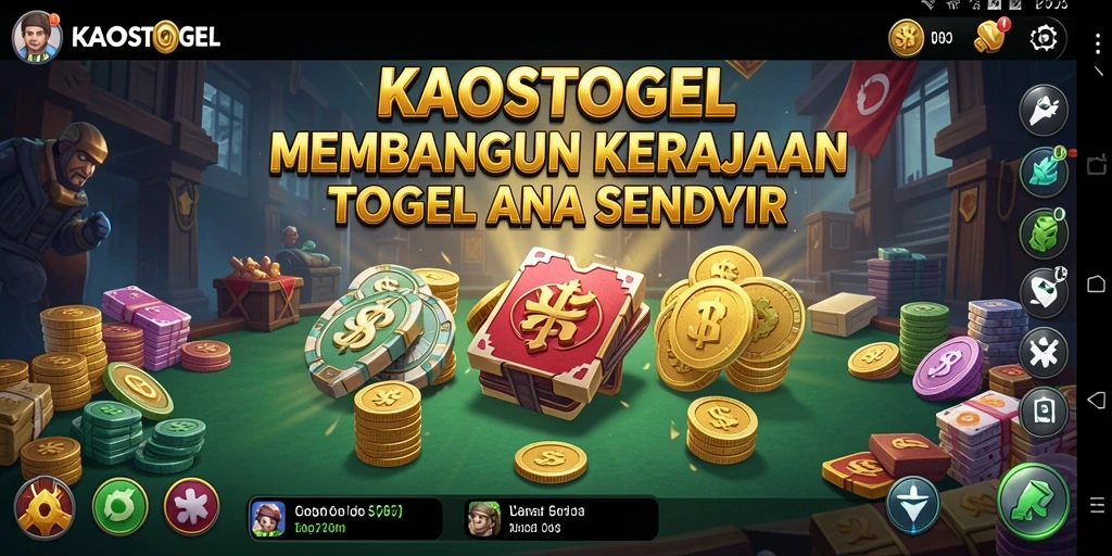 Tampilan menarik saat membangun kerajaan togel dalam KAOSTOGEL.