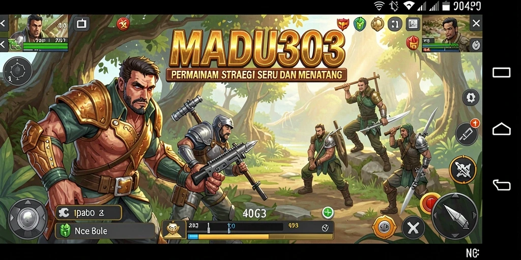 Tampilan gameplay MADU303 yang mendebarkan dan penuh strategi.