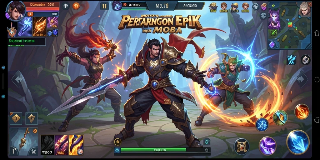 Gameplay MOBA yang mendebarkan di MIOTOTO.