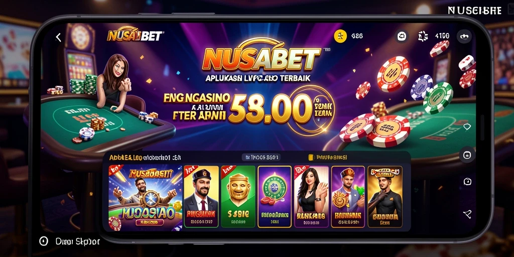 Gameplay Live Casino NUSABET yang mengasyikkan dengan dealer nyata.