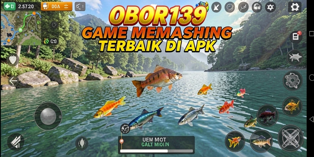 Tampilan gameplay seru dalam OBOR138 dengan aksi memancing yang mendebarkan.