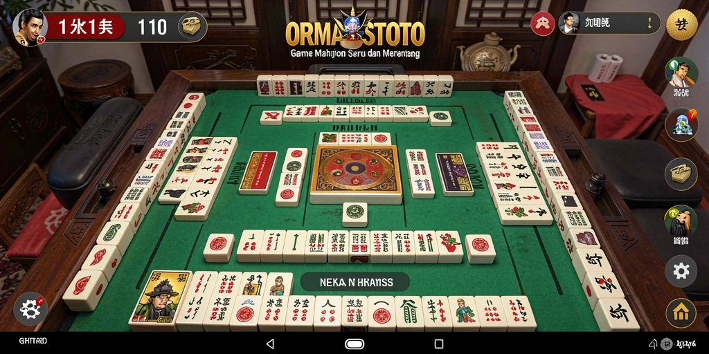 Screenshot gameplay ORMASSTOTO menampilkan tantangan Mahjong yang seru.