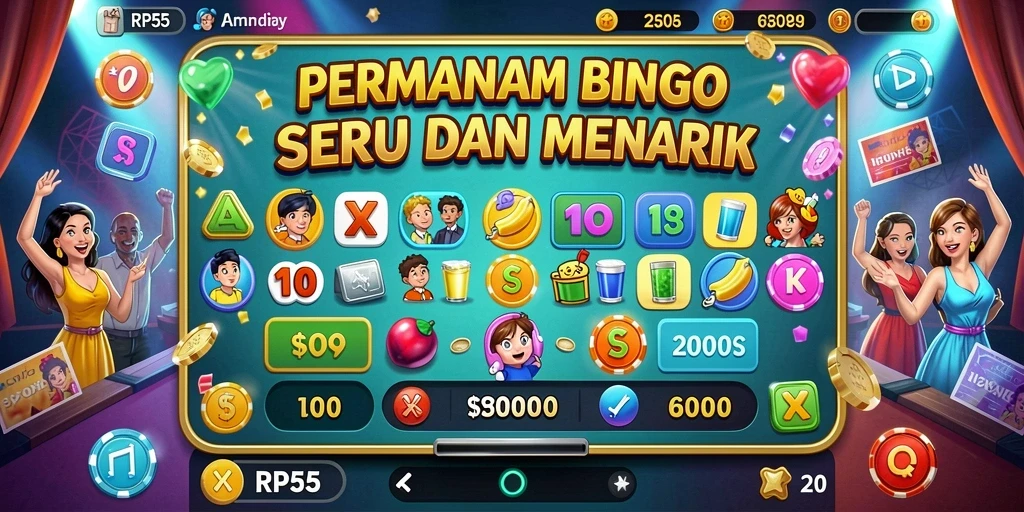 Gameplay seru Bingo di RP55 dengan interaksi antarpemain.