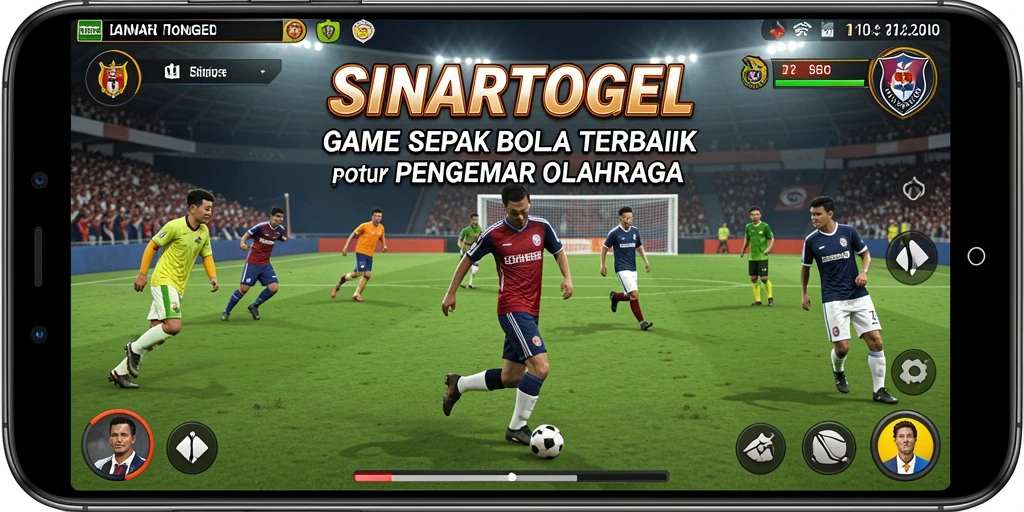 Screenshot permainan SINARTOGEL menampilkan aksi sepak bola yang mendebarkan.