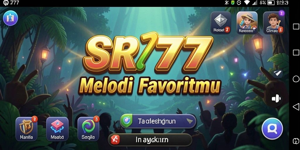 Tampilan gameplay SR777 yang menampilkan pemain menikmati musik.