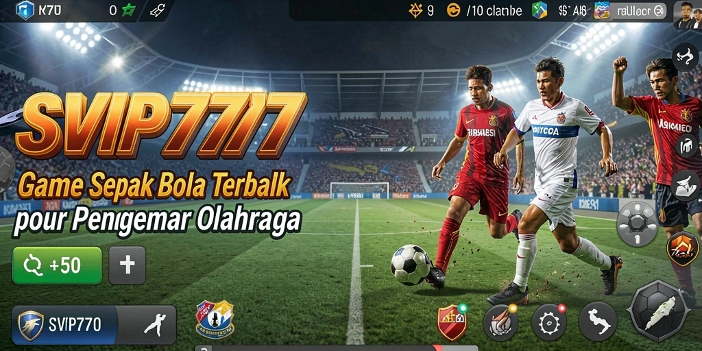 Tampilan gameplay menegangkan dalam game sepak bola SVIP777.