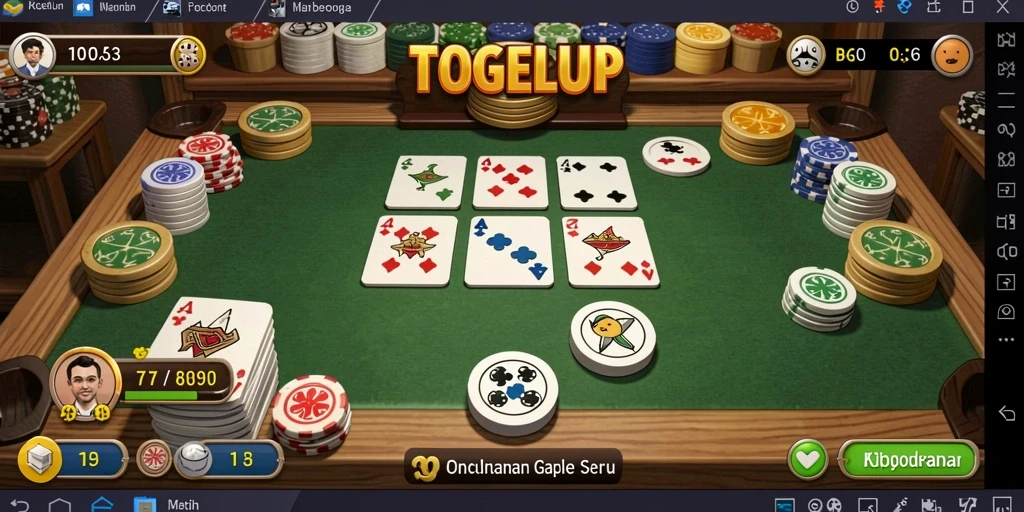 Tampilan gameplay TOGELUP yang seru dan interaktif.