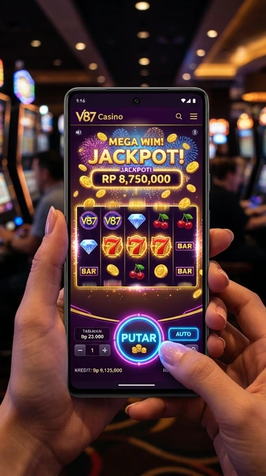 Screenshot aplikasi v87 saat menampilkan kategori aplikasi.